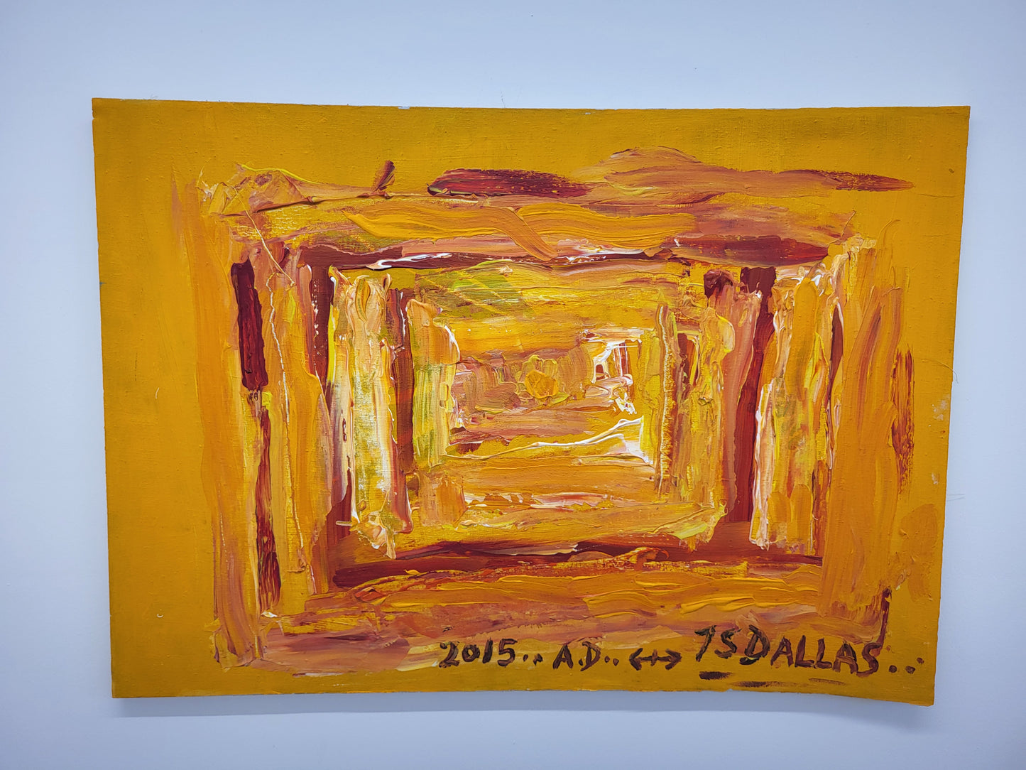 Original acrylic on canvas by James Stewart Dallas (1957 - 2022)